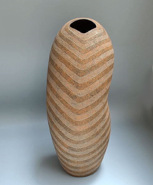 Contemporary Form Zogan Vase by Usui Kazunari