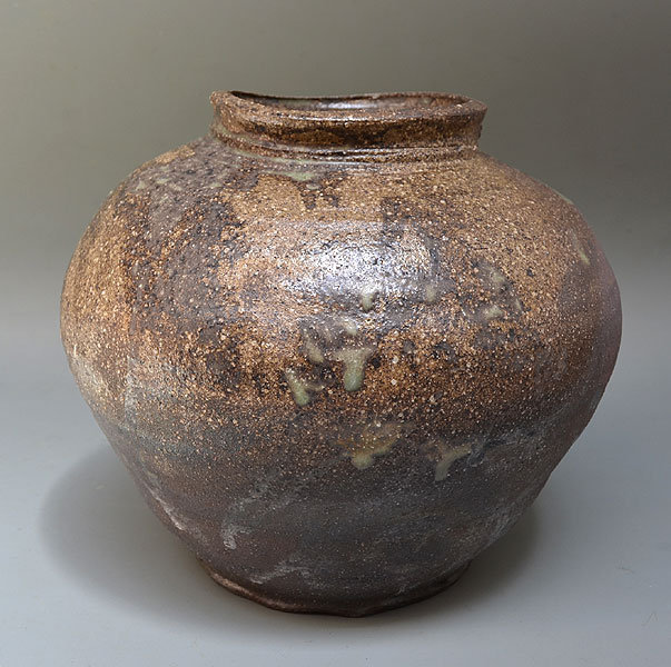Large Pottery Tsubo, Important Artist Tsuboshima Dohei