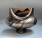 Yanagihara Mutsuo Pottery Sculpture, Silver