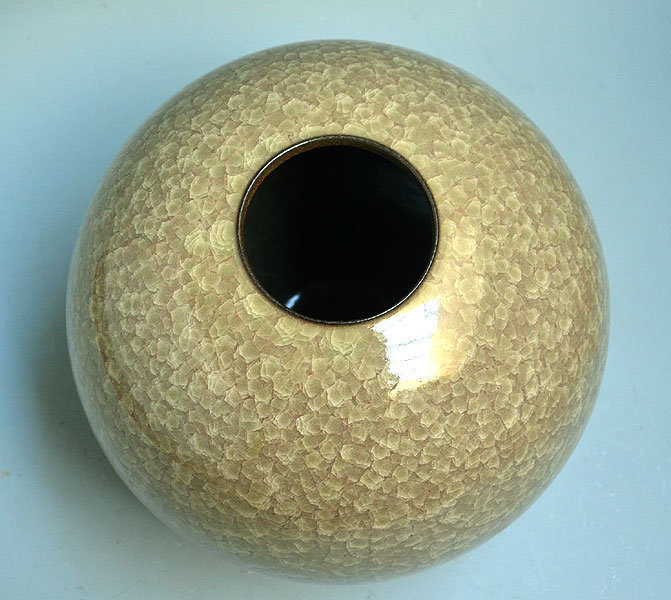Minegishi Seiko Modern Japanese Crackled Celadon Vase