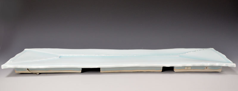 Huge Celadon Platter by Yoshikawa Masamichi