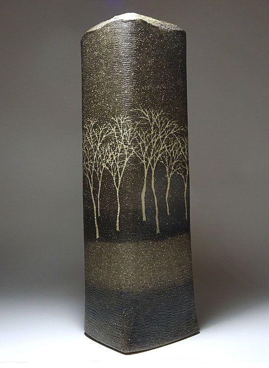 Saeki Moriyoshi Contemporary Zogan Vase