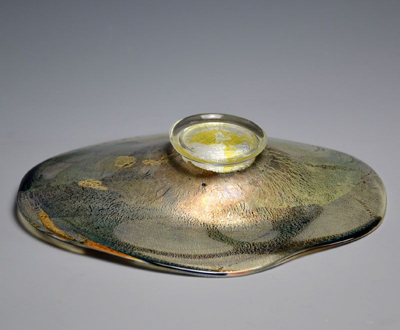 Stunning Kobayashi Mitsugi Art-Glass Kozara Plate