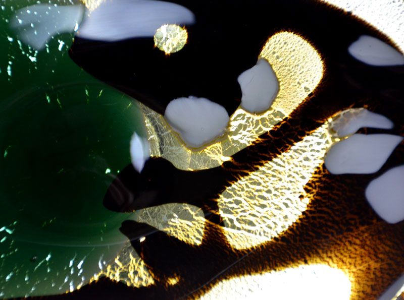 Stunning Kobayashi Mitsugi Art-Glass Kozara Plate