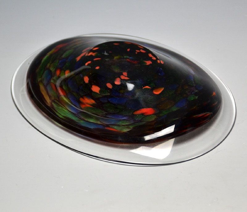 Gorgeous Kobayashi Mitsugi Art-Glass Mosaic Plate
