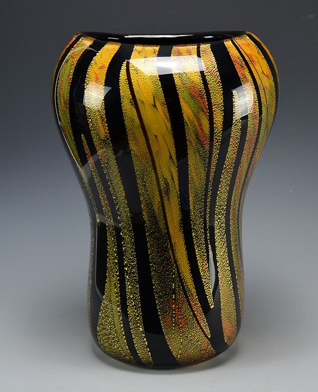 Superb Hand Blown Glass Vase by Kobayashi Mitsugi