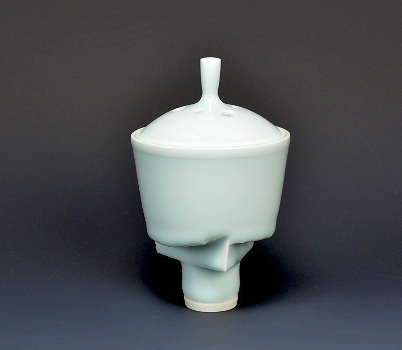 Contemporary Koro Porcelain Incense Burner by Yagi Akira