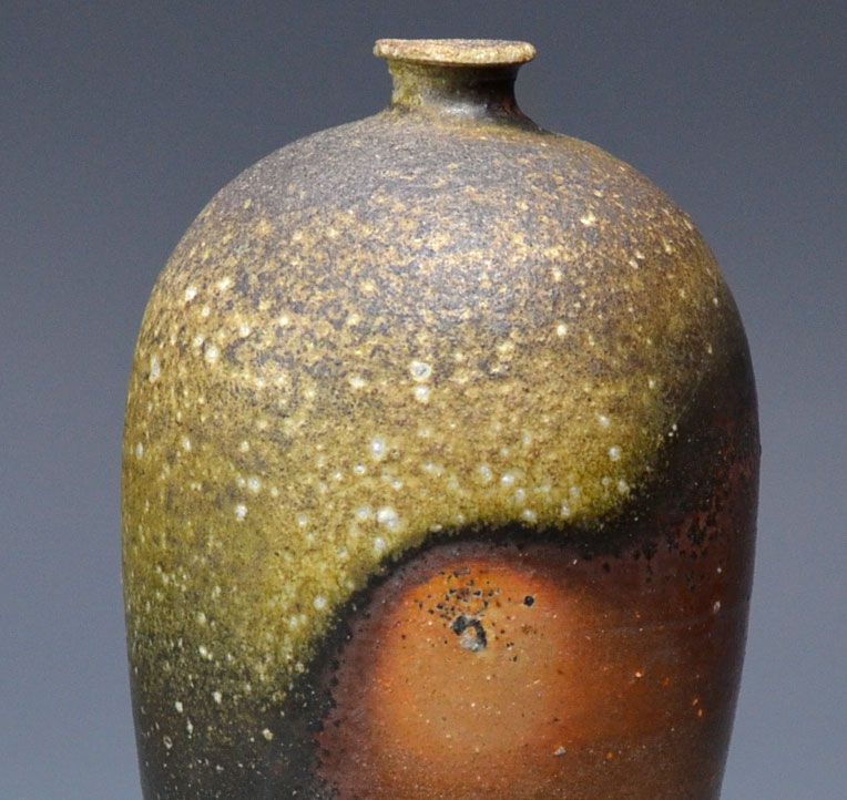 Living National Treasure Yamamoto Toshu Bizen Vase