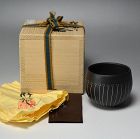 Shibata Yoshiaki (Komei) Black Clay Guinomi