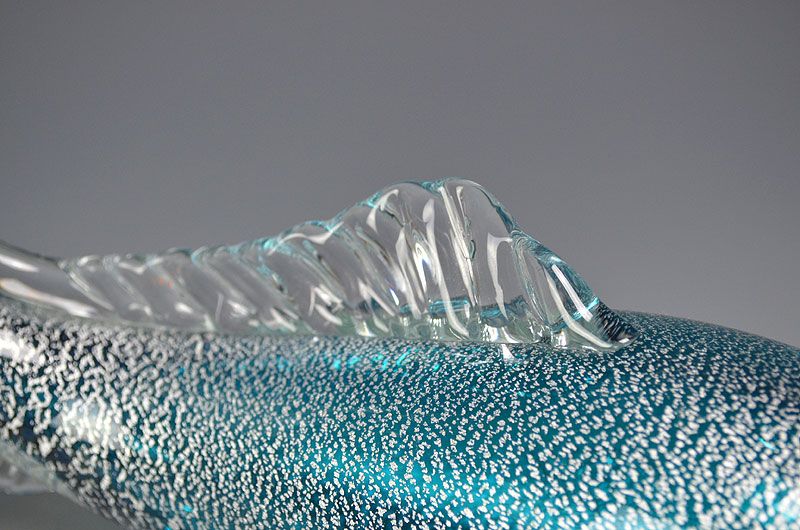 Kuroki Kuniaki Contemporary Glass Koi Sculpture