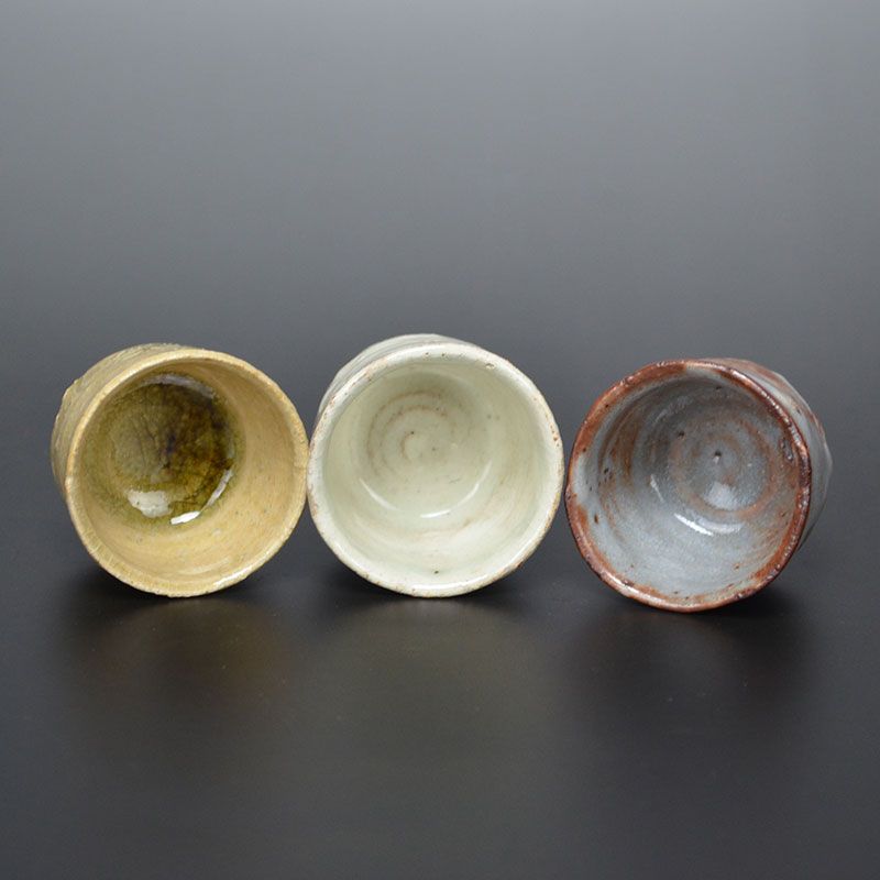 Modern Japanese, Pottery Legend Okabe Mineo 5 pc. Sake Set