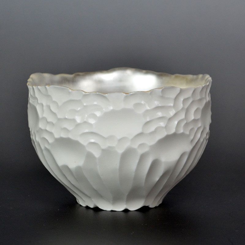 Itaya Narumi Silver Glazed Sake Cup
