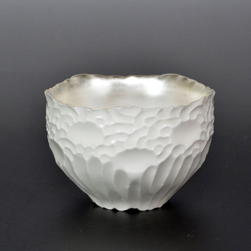 Itaya Narumi Silver Glazed Sake Cup