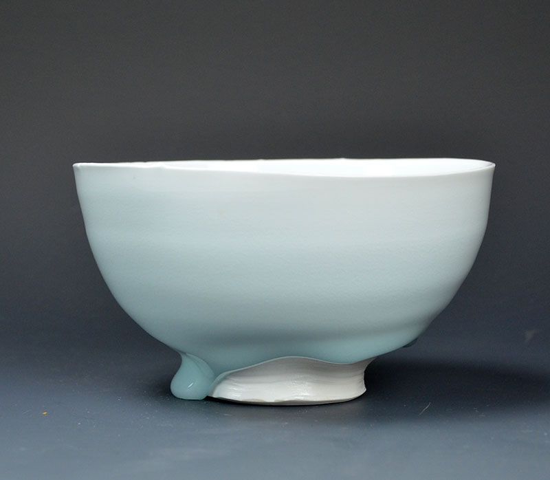 Contemporary Emerald Bowl by Kato Tsubusa