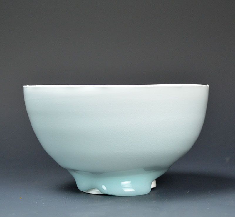 Contemporary Emerald Bowl by Kato Tsubusa