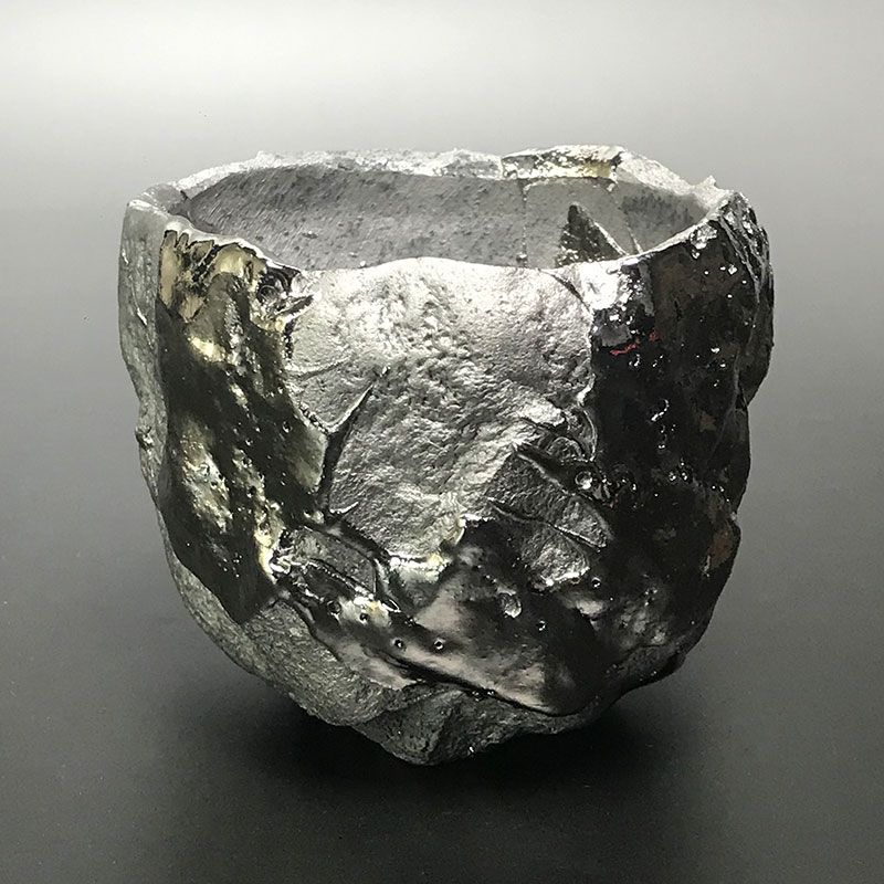 Fabulous Platinum glazed Cup by Inayoshi Osamu