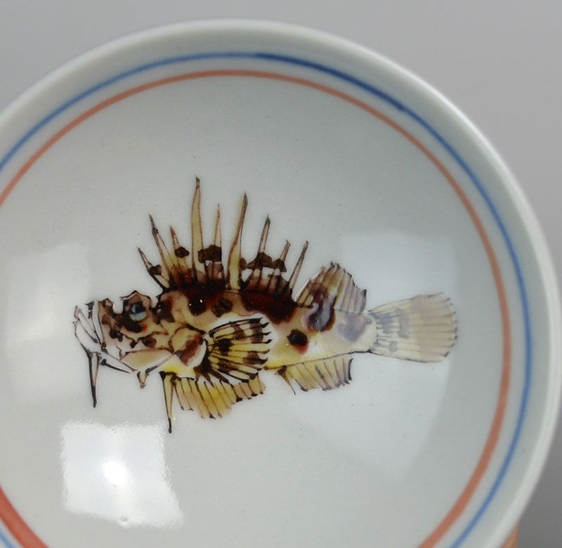 10 Contemporary Japanese Porcelain Sake Cups Takegoshi Jun