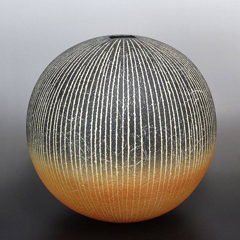 Ichino Masahiko Senmonki Lined Orb Vase