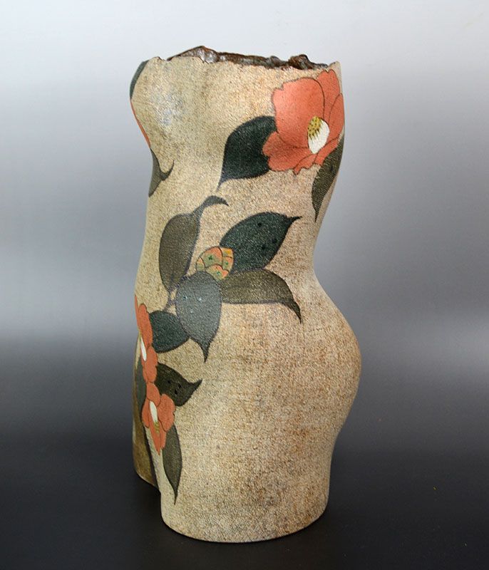 Ito Motohiko Sculptured Female Figure Vase