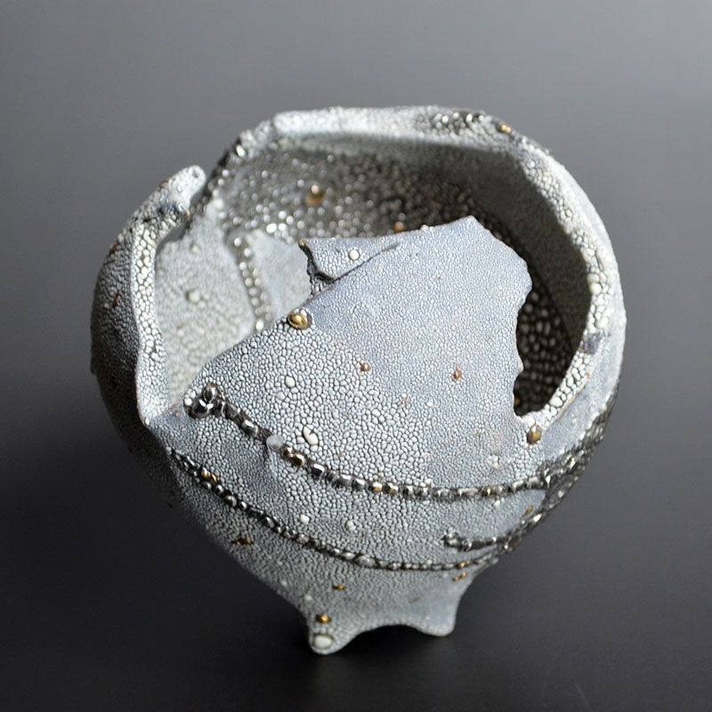 Ichikawa Toru Silver Katakuchi Sake Pot