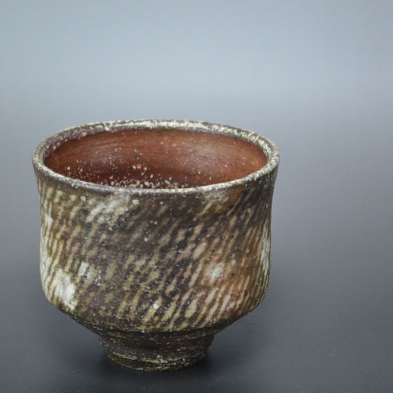 LNT Shimaoka Tatsuzo Ash Glazed Jomon Bowl