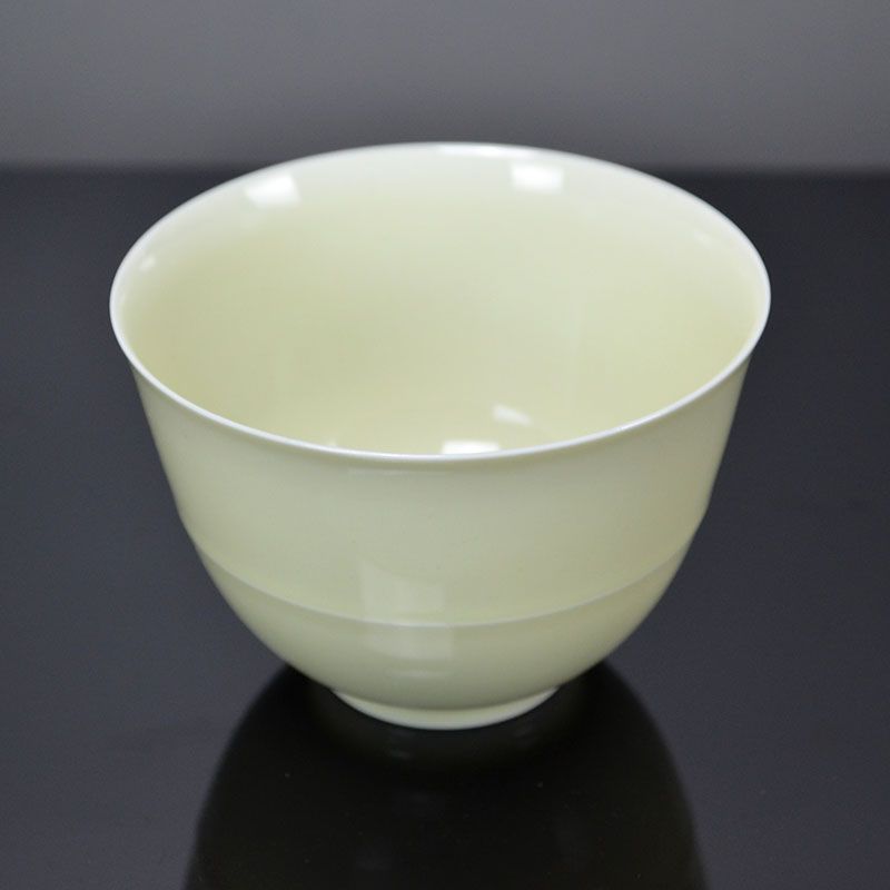 Rare! Fukami Sueharu Yellow Celadon Tea Cup Set