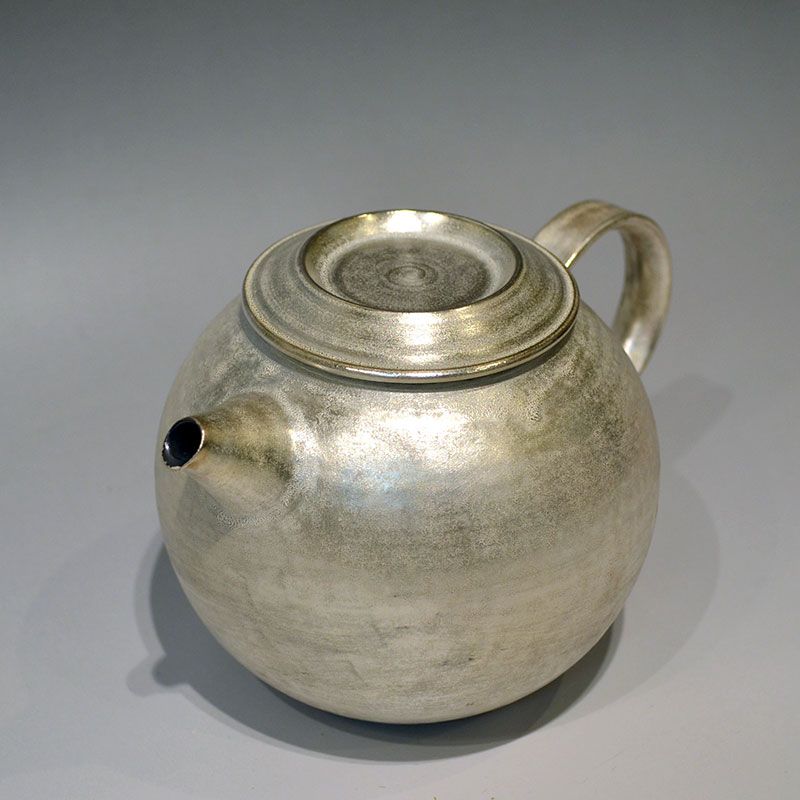 Hattori Tatsuya Silver Glazed Tea Pot