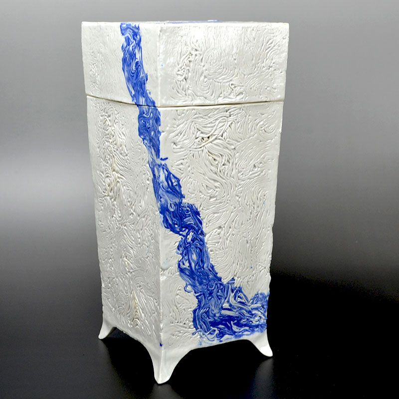 Miyashita Zenji Ransai Bako Colored Clay Container