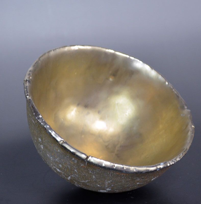 Ogawa Machiko Silver Glazed Bowl
