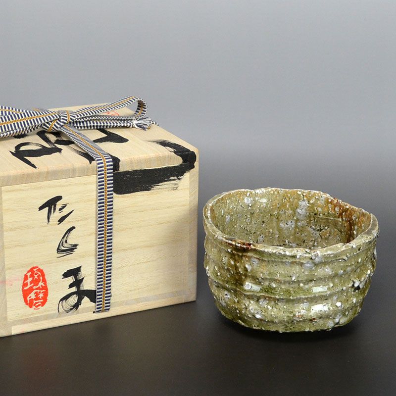 Crystalized Ash Glaze Tea Bowl by Murakoshi Takuma