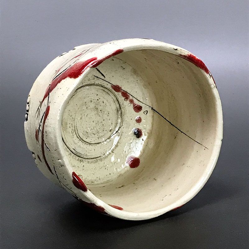 Yamada Kazu Contemporary Kaku-yu Oribe Chawan B