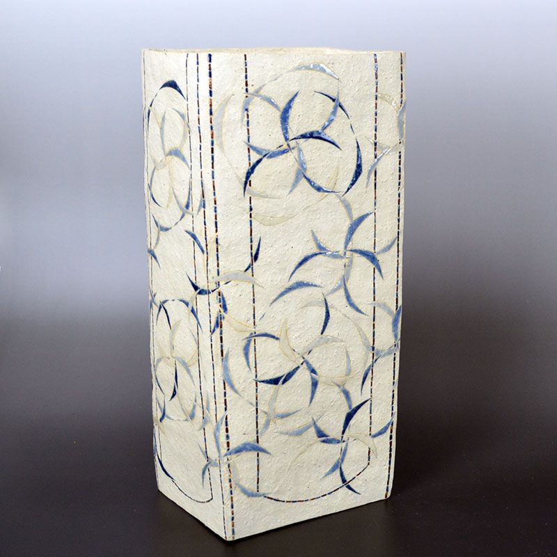 Kamoda Taro Modern Japanese Square Ceramic Vase