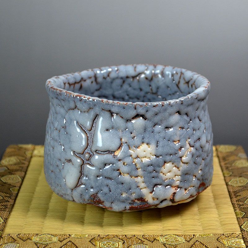 Sagae Eimei Nezumi Shino Chawan Tea Bowl