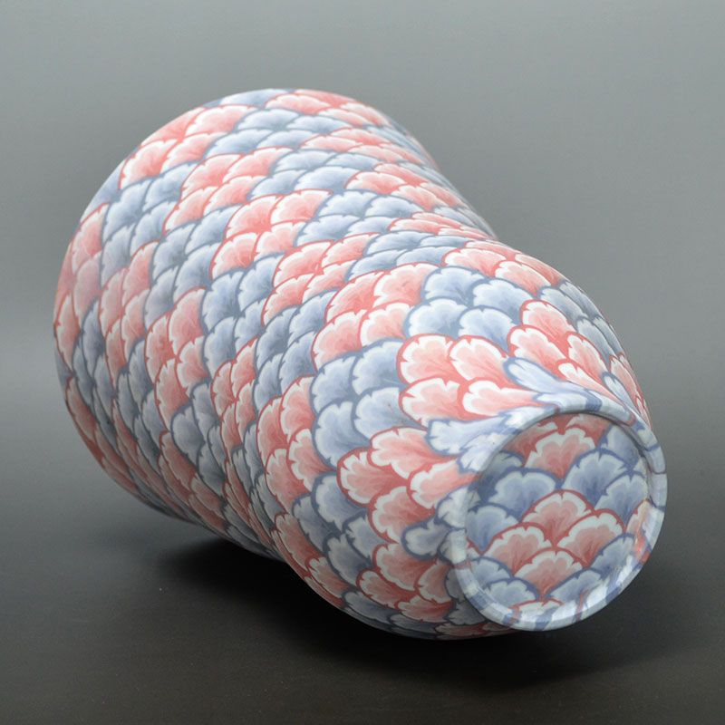 Stunning Neriage Porcelain Vase by Kusaba Yuji