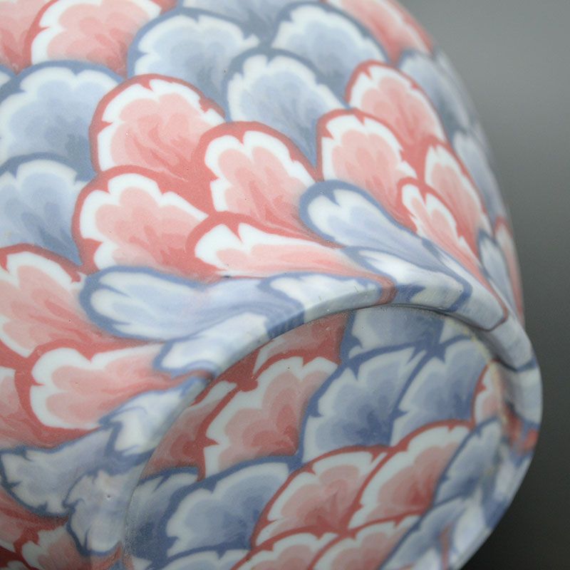 Stunning Neriage Porcelain Vase by Kusaba Yuji