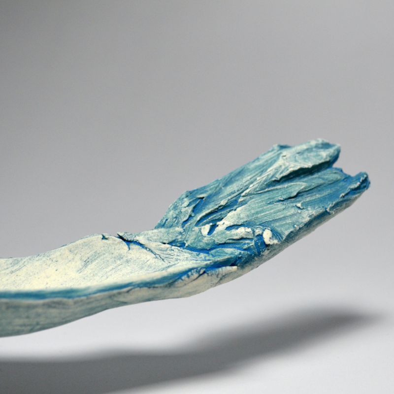 Elongated Sculptural Vessel by Shigemori Yoko