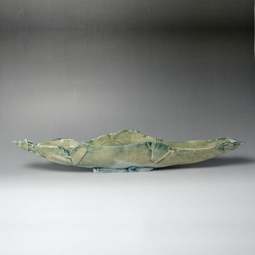 Elongated Sculptural Vessel by Shigemori Yoko