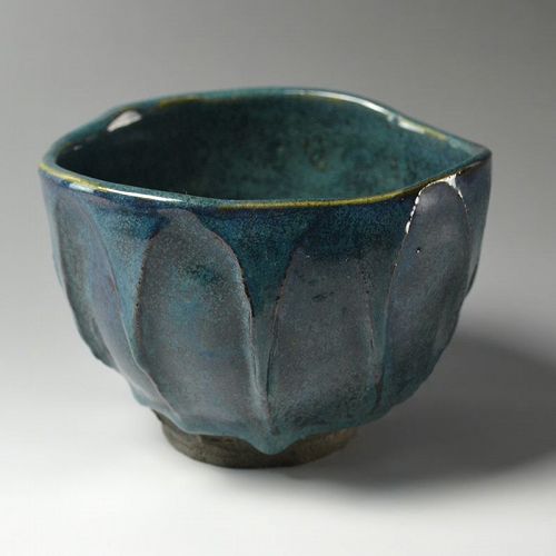 Sugitani Keizo Blue Chawan Tea Bowl