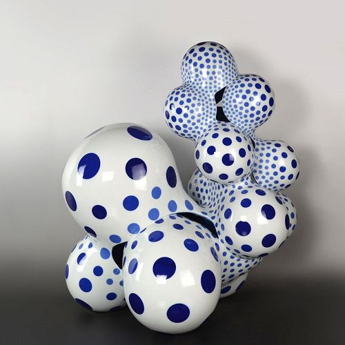 Nakashima Harumi Contemporary Blue Dot Sculpture