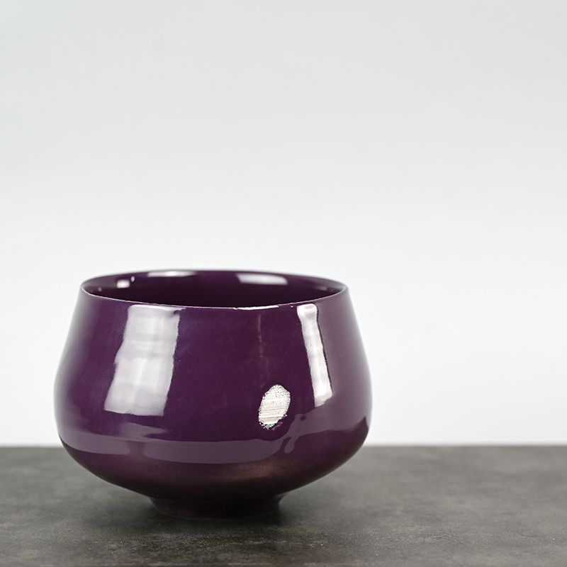 Masatomo Toi Contemporary Plum-Crazy Chawan Tea Bowl