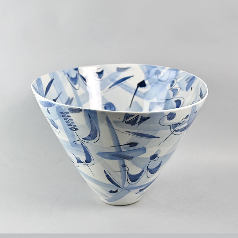 Shibata Ryozo Sometsuke Blue &amp; White Basin