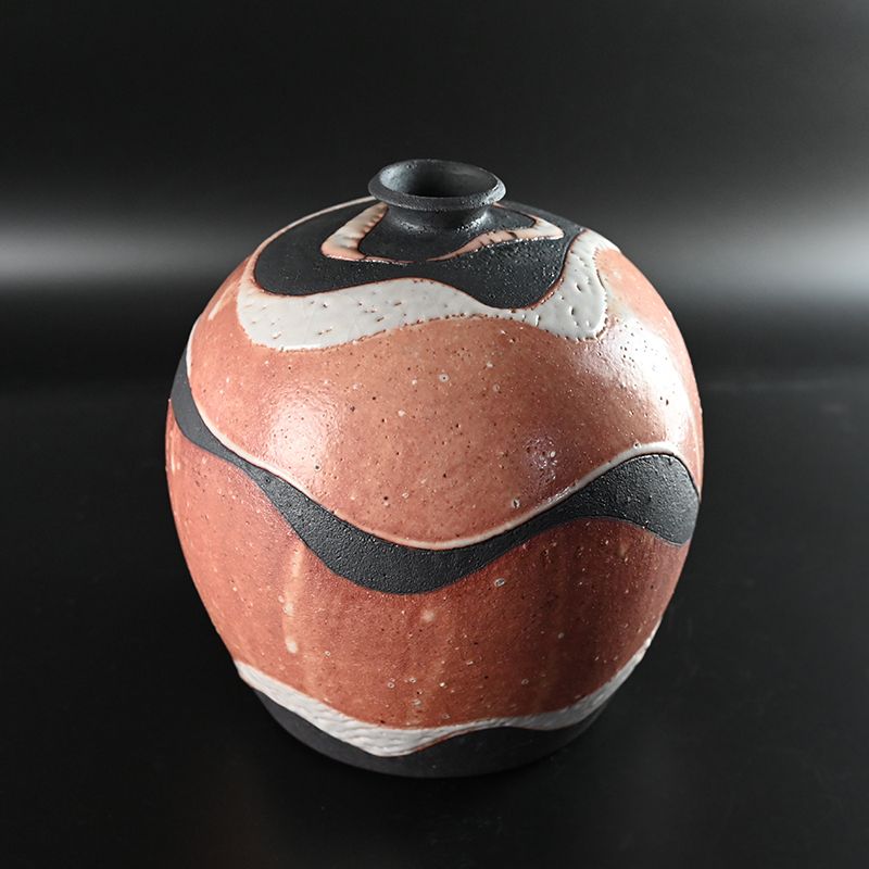 Iconic Tamaoki Yasuo Contemporary Shino Vase