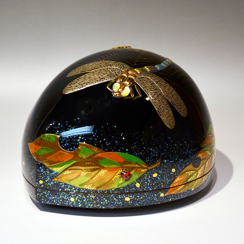 Museum Quality Japanese Dry-Lacquer Box by Okada Yuji