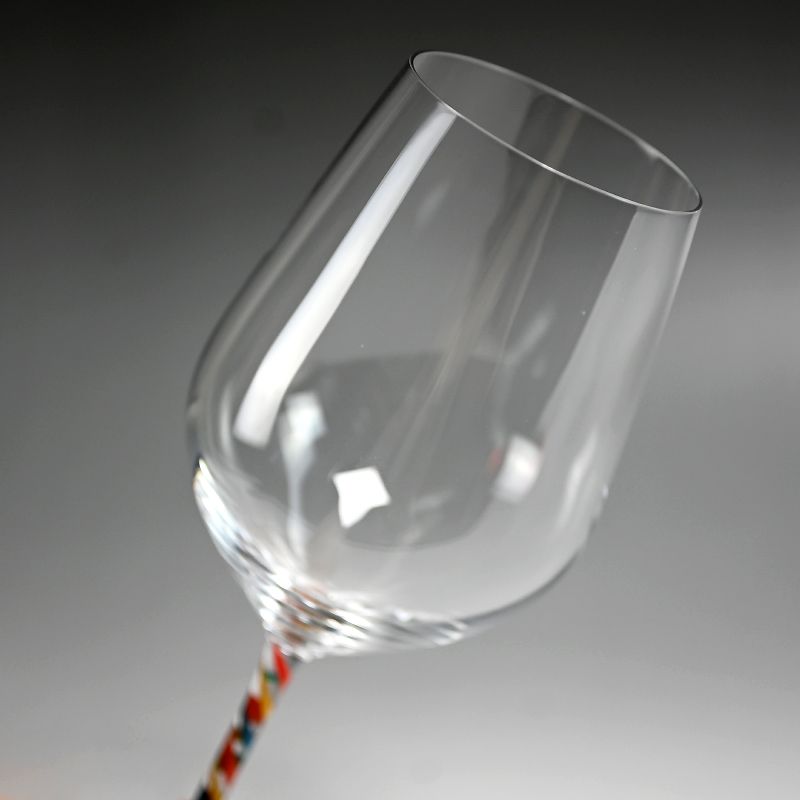 Wine Glass with Lacquer Design By Okada Yuji A
