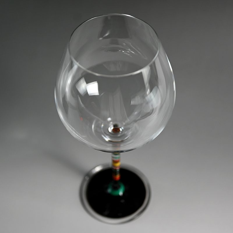 Wine Glass with Lacquer Design By Okada Yuji B
