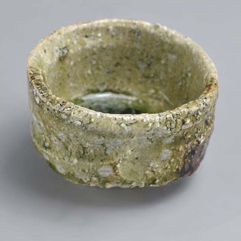 Contemporary Ash Glazed Guinomi by Murakoshi Takuma