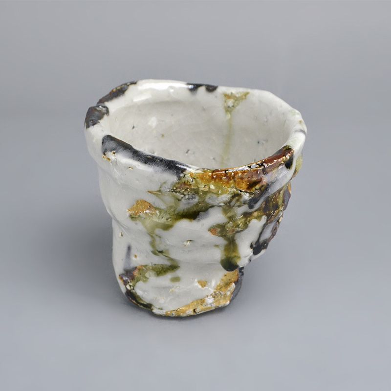 Powerful Deep Shunju Ceramic Cup by Murakoshi Takuma