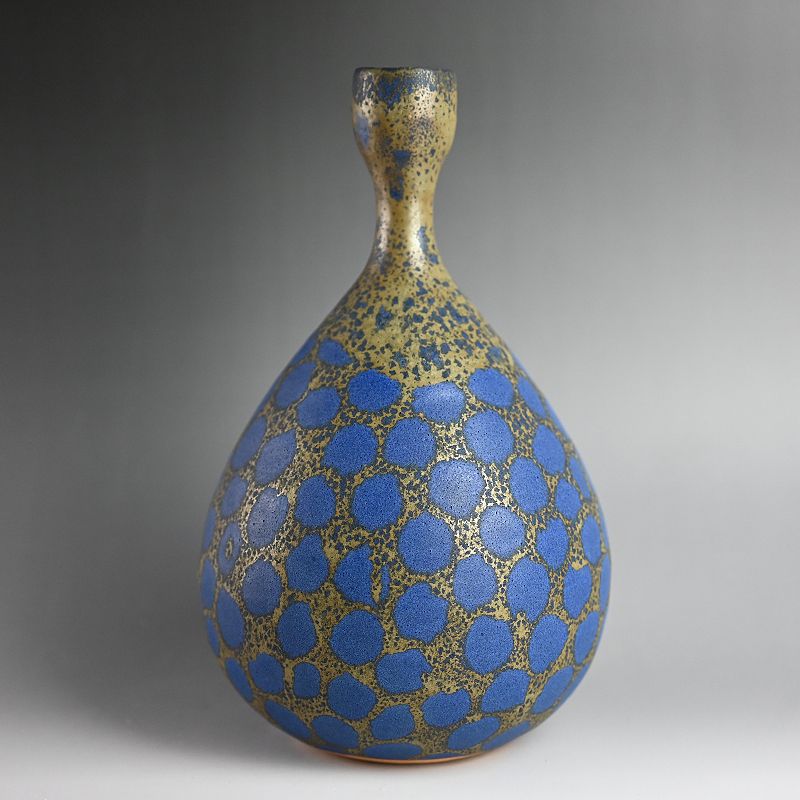 Striking Morino Taimei (Hiroaki) Pottery Vase