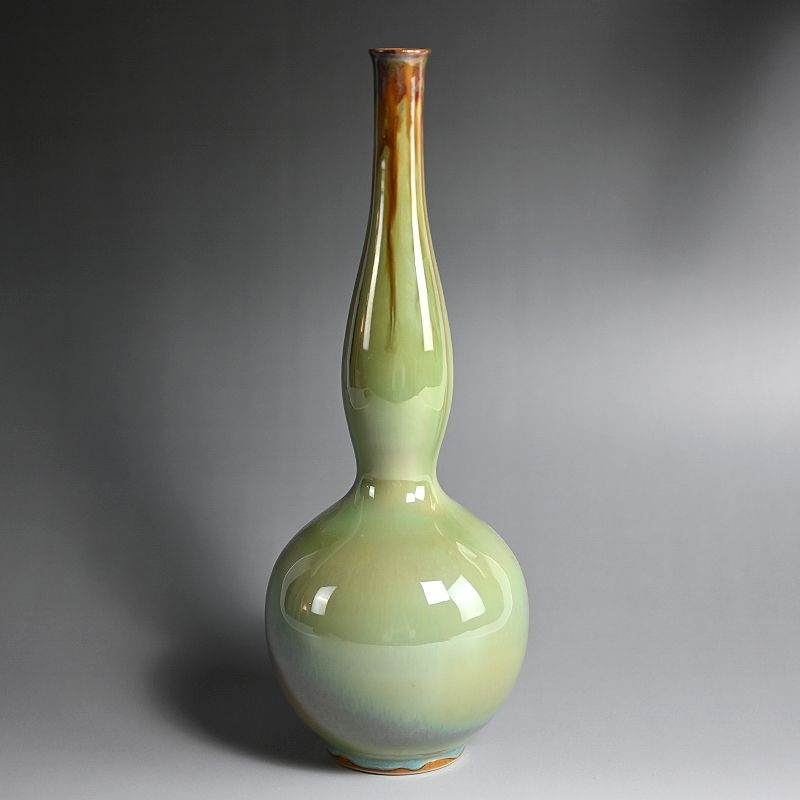 Elegant Kosugi-yaki Vase by Ikegami Eichi