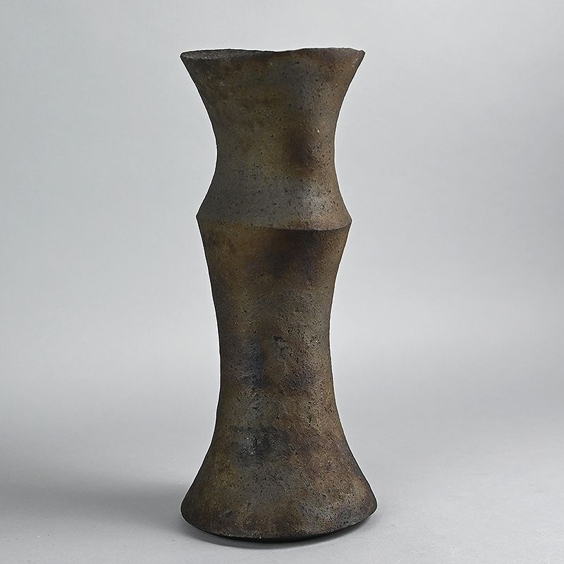 Stylish Kokuto Black Vase by Sato Kazuhiko